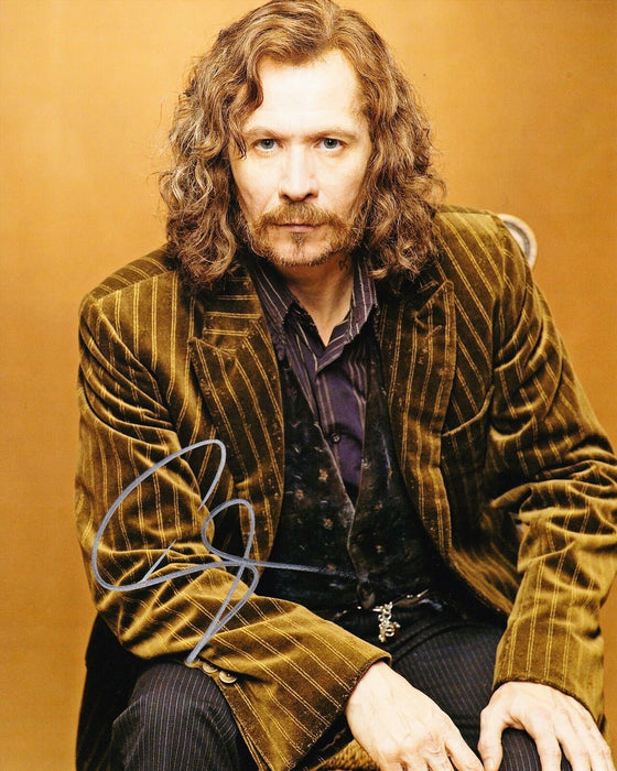 Gary Oldman SIGNED 10X8 Photo Sirius Black HARRY POTTER AFTAL COA (5393)