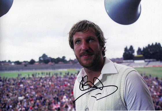 Ian Botham Signed 12X8 Photo England Cricket Beefys Ashes AFTAL COA (2569)
