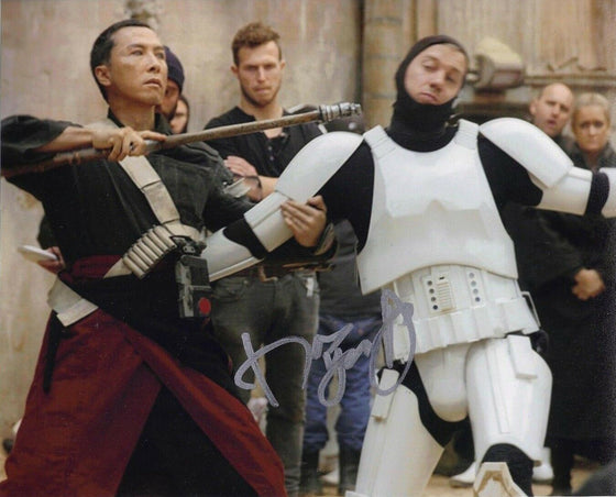 Donnie Yen Signed 10X8 Photo Rogue One: A STAR WARS Story AFTAL COA (5334)