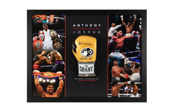 Anthony Joshua Signed & Framed Boxing Glove RARE LIMITED EDITION PROOF AFTAL COA