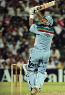  Ian Botham Signed 12X8 Photo England Cricket Legend AFTAL COA (2587)