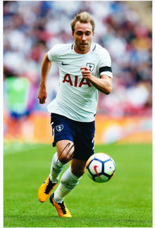  Christian Eriksen Signed 12X8 Photo SPURS Tottenham Hotspur AFTAL COA (9003)