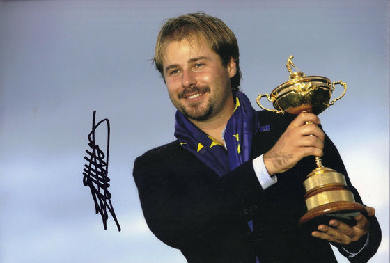 Victor Dubuisson Signed 12X8 Photo 2014 RYDER CUP AFTAL COA (3098)