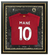 Sadio Mane Signed & Framed Liverpool F.C. Jersey Genuine Signature AFTAL COA