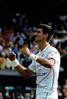  Novak Djokovic Signed 12X8 PHOTO Genuine Autograph AFTAL COA (H)