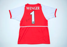  Arsene Wenger Signed Arsenal F.C. Jersey Genuine Signature AFTAL COA