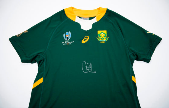 Siya Kolisi SIGNED Springbok Shirt South Africa 2019 Rugby World Cup AFTAL COA