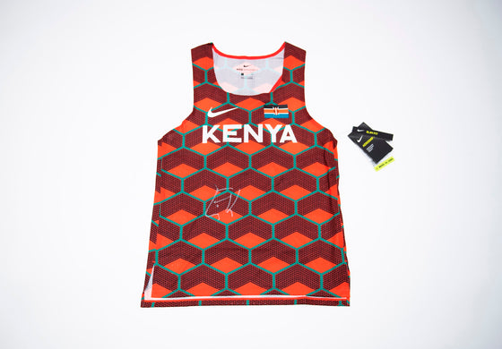 Eliud Kipchoge Signed Nike Running Vest AFTAL COA