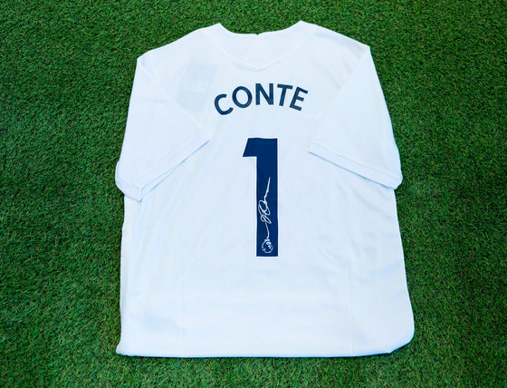 Antonio Conte Signed Tottenham Hotspur Shirt Genuine Shirt AFTAL COA