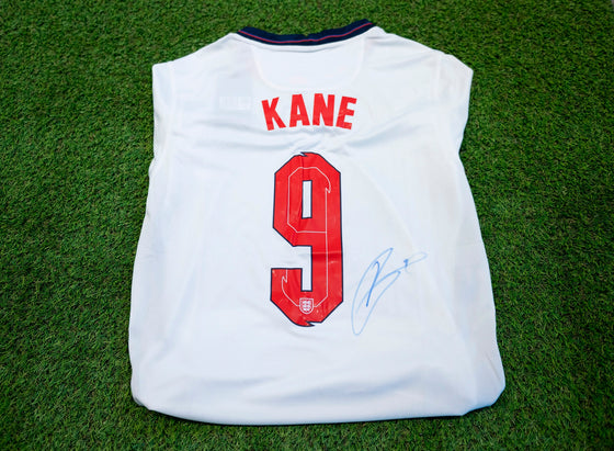 Harry Kane Signed England Euro 2020 Tottenham Hotspur F.C. SPURS Shirt AFTAL COA