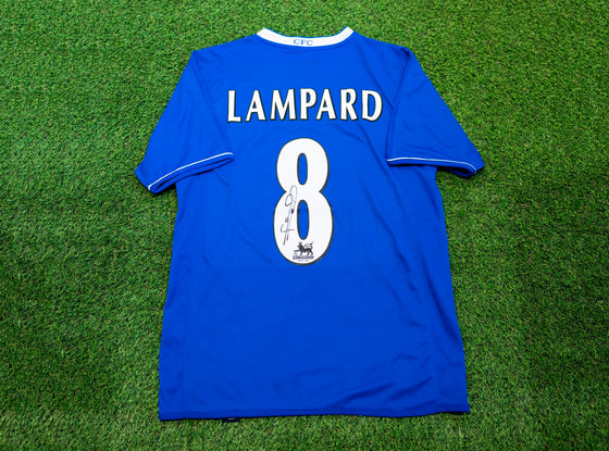 Frank Lampard Signed 2004–05 Chelsea SHIRT Genuine Signature AFTAL COA