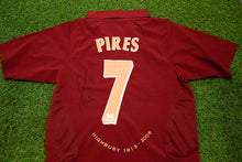  Robert Pires Signed Arsenal F.C. Shirt Genuine Signature AFTAL COA