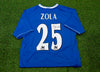 Gianfranco Zola Signed Chelsea F.C. Jersey Genuine Autograph AFTAL COA
