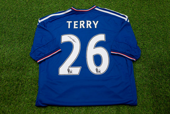 John Terry Signed Chelsea F.C. Jersey Genuine Autograph AFTAL COA