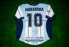 Diego Maradona Signed 2001 Argentina Farewell Testimonial Shirt AFTAL COA