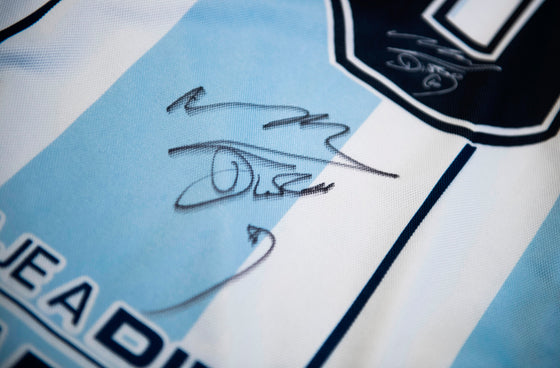 Diego Maradona Signed 2001 Argentina Farewell Testimonial Shirt AFTAL COA