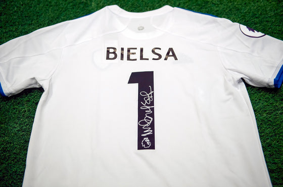 Marcelo Bielsa Signed LEEDS UNITED Shirt GENUINE Signature AFTAL COA