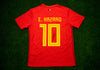 Eden Hazard Signed Belgium Shirt Genuine Signature AFTAL COA