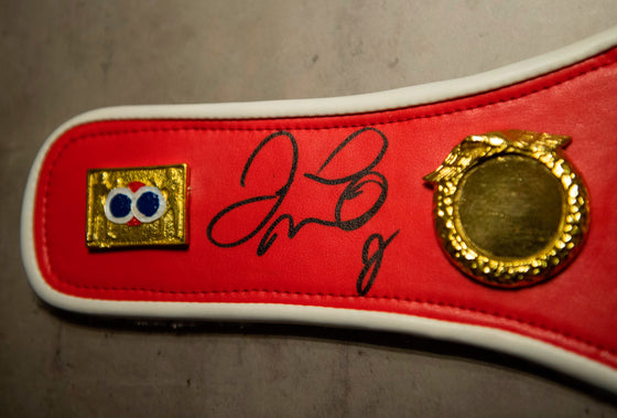 Floyd Mayweather Signed IBF Mini Belt Proof Genuine Signature AFTAL COA