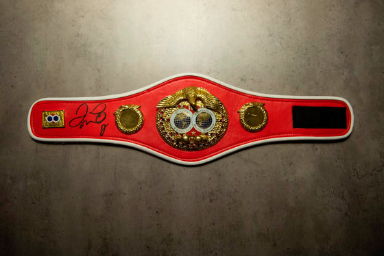 Floyd Mayweather Signed IBF Mini Belt Proof Genuine Signature AFTAL COA