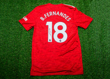  Bruno Fernandes SIGNED Manchester United F.C Shirt WITH PROOF AFTAL COA