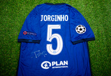  Jorginho Signed Chelsea SHIRT Genuine Signature UCL FINAL PORTO 2021 AFTAL COA