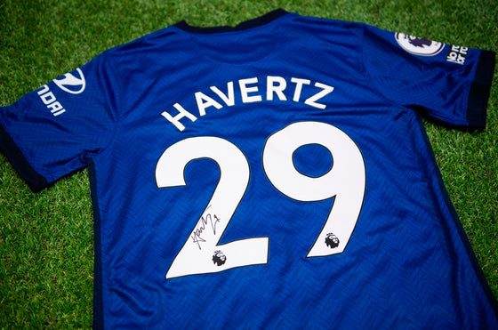 Kai Havertz Signed Chelsea F.C. SHIRT Genuine Signature PORTO 2021 AFTAL COA