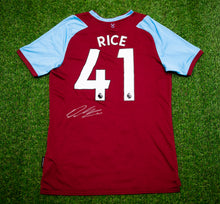  Declan Rice SIGNED West Ham United F.C Shirt 2020/21 Genuine Autograph AFTAL COA