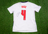 Declan RICE SIGNED EURO 2020 England Shirt Genuine Signature AFTAL COA