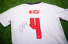Declan RICE SIGNED EURO 2020 England Shirt Genuine Signature AFTAL COA