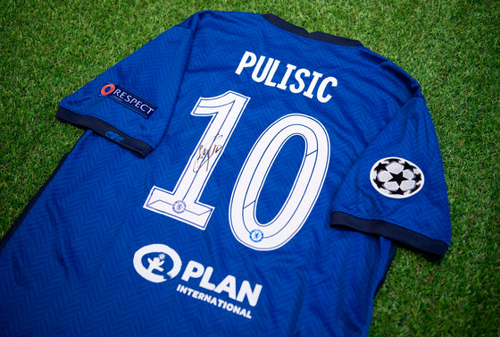 Christian Pulisic Signed Shirt Chelsea FC Champions League Winners AFTAL COA
