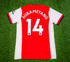 Pierre-Emerick Aubameyang Signed Arsenal F.C. Shirt Genuine Signature AFTAL COA