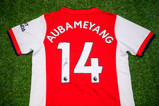 Pierre-Emerick Aubameyang Signed Arsenal F.C. Shirt Genuine Signature AFTAL COA
