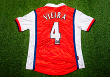  Patrick Vieira Signed Arsenal F.C. Shirt Genuine Autograph AFTAL COA
