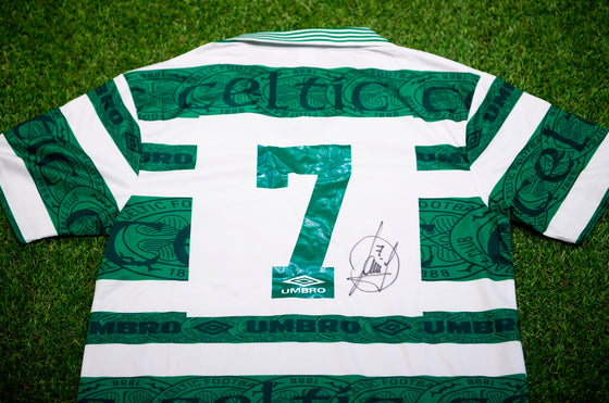 Paolo Di Canio SIGNED Celtic F.C. Shirt PRIVATE SIGNING AFTAL COA