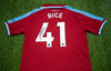 Declan Rice SIGNED West Ham United F.C. Shirt Genuine Autograph AFTAL COA