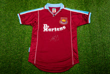  Paolo Di Canio SIGNED West Ham United Shirt PRIVATE SIGNING Score Draw AFTAL COA
