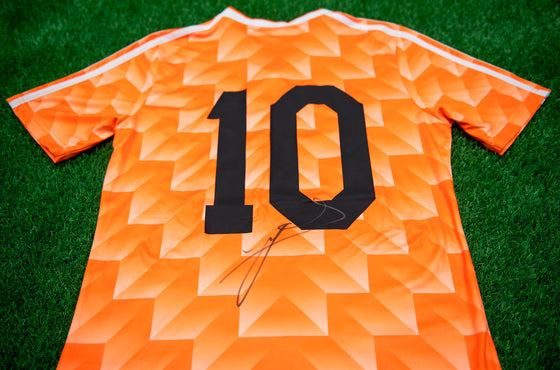 Ruud Gullit Signed HOLLAND Shirt EURO 88 Genuine Signature AFTAL COA