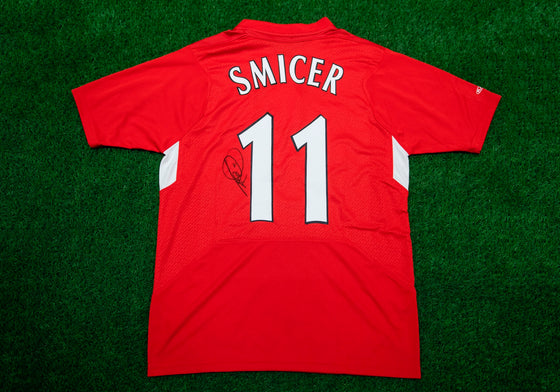 Vladimir Smicer Signed Liverpool SHIRT Genuine Signature Istanbul AFTAL COA