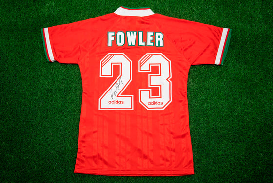 Robbie Fowler Signed Liverpool FC Shirt Genuine Autograph AFTAL COA
