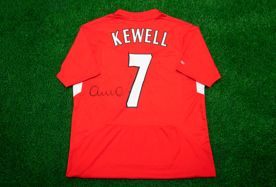 Harry Kewell Signed Liverpool SHIRT Genuine Signature Istanbul AFTAL COA