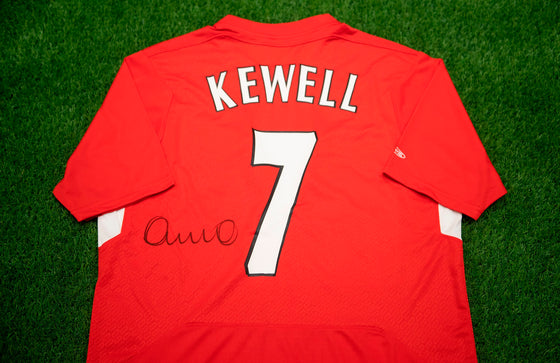 Harry Kewell Signed Liverpool SHIRT Genuine Signature Istanbul AFTAL COA