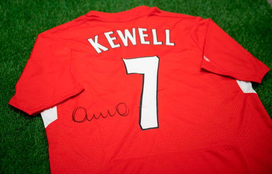 Harry Kewell Signed Liverpool SHIRT Genuine Signature Istanbul AFTAL COA