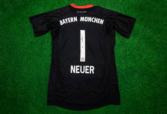 Manuel Neuer Signed Champions League Bayern MUNICH JERSEY AFTAL COA (FTO