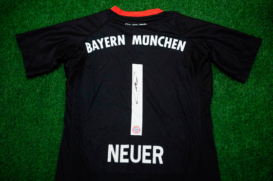 Manuel Neuer Signed Champions League Bayern MUNICH JERSEY AFTAL COA (FTO