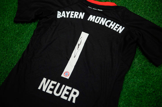 Manuel Neuer Signed Champions League Bayern MUNICH JERSEY AFTAL COA (FTO