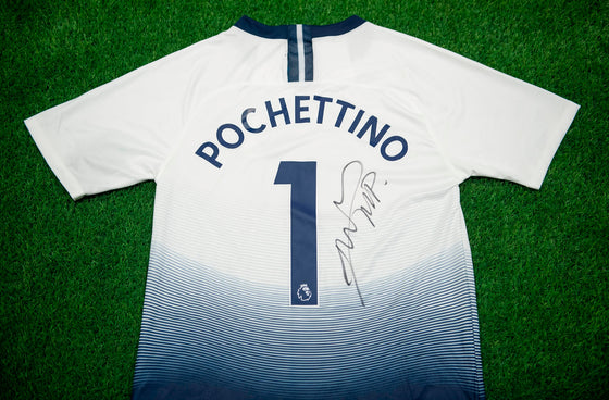 Mauricio Pochettino Signed Shirt SPURS Genuine Tottenham Hotspur AFTAL COA