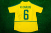 Roberto Carlos Signed Brazil Shirt 2002 World Cup AFTAL COA