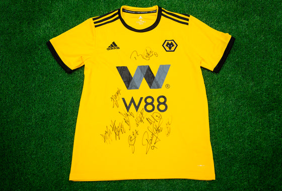 Wolverhampton Wanderers F.C. Squad Signed Shirt VERY RARE AFTAL COA