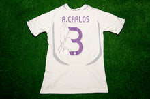  Roberto Carlos Signed Real Madrid Shirt Brazil Genuine Signature AFTAL COA